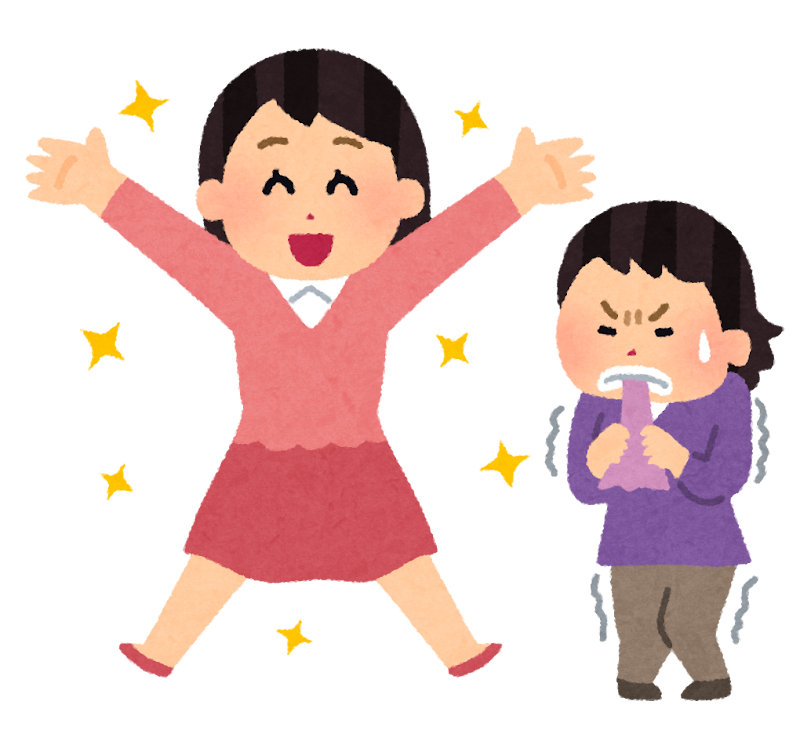 嫉妬する人